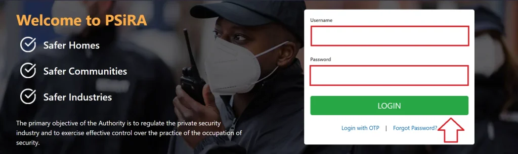 Login PSIRA